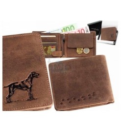 Peňaženka kožená - Lovecký pes